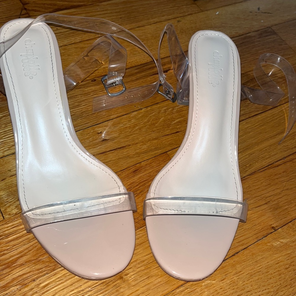 Clear heels